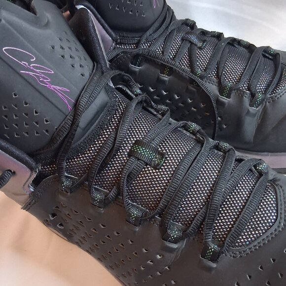 Jordon Melo 11 High-top Black and Turquoise Sneaker Size 11 - Picture 6 of 11